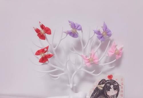  『螺纹织带』花开季节怎么能少了蝴蝶？来做个漂亮的蝴蝶发夹怎么样？