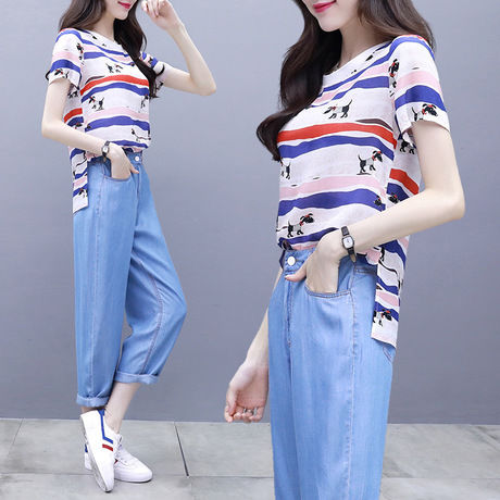 太美了，不敢相信，老婆穿上小脚牛仔裤，一件比一件好看，长面子