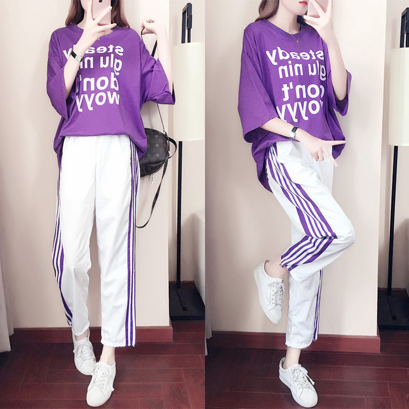 高跟鞋扔了吧!立秋特推:萝卜裤套装，视觉腿长2米，配小白极美