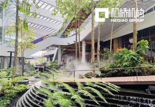 商业与自然的有机结合 购物中心里的小森林