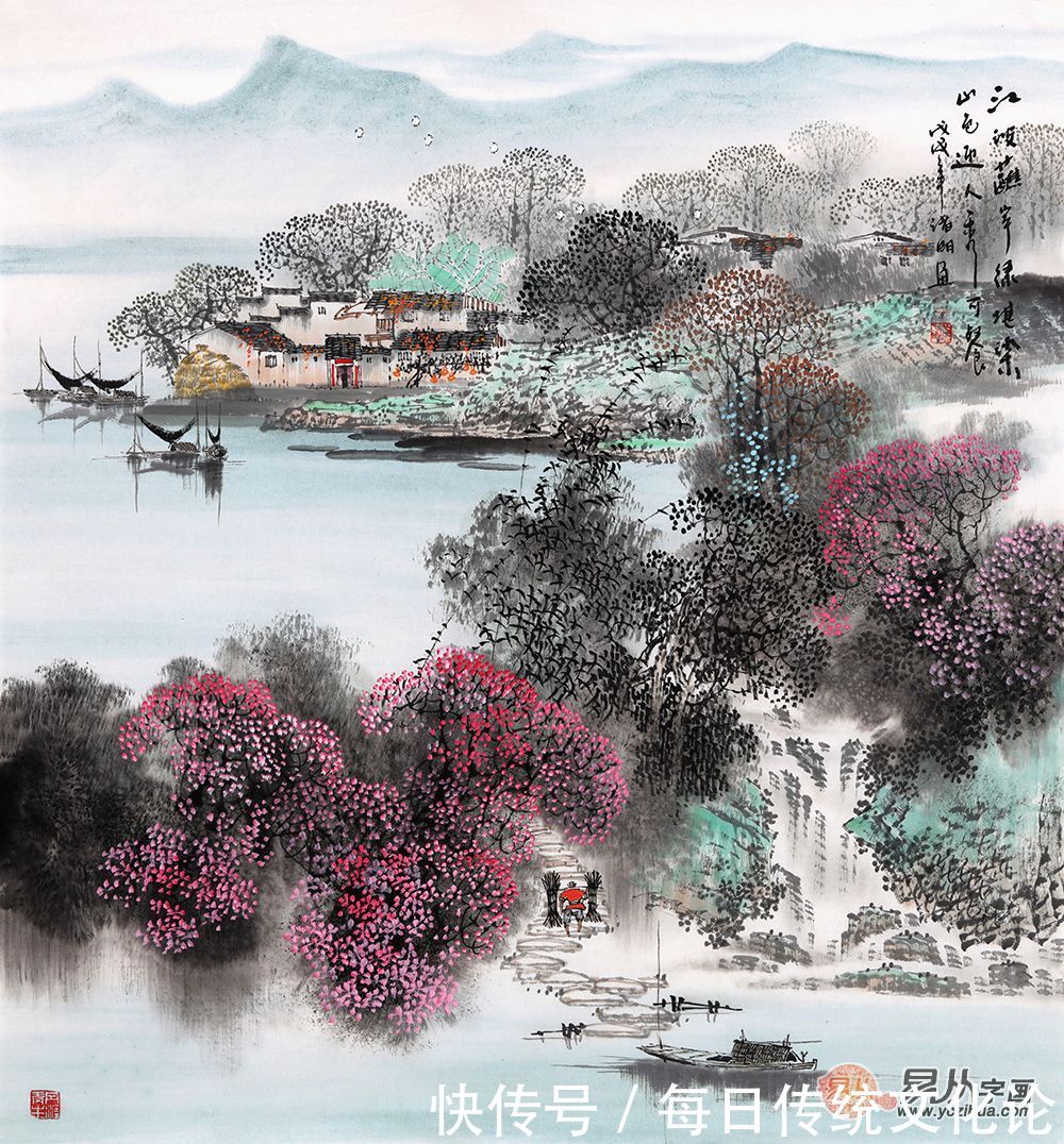 适合餐厅的挂画，这几幅画让你沉浸山水，爱上山水