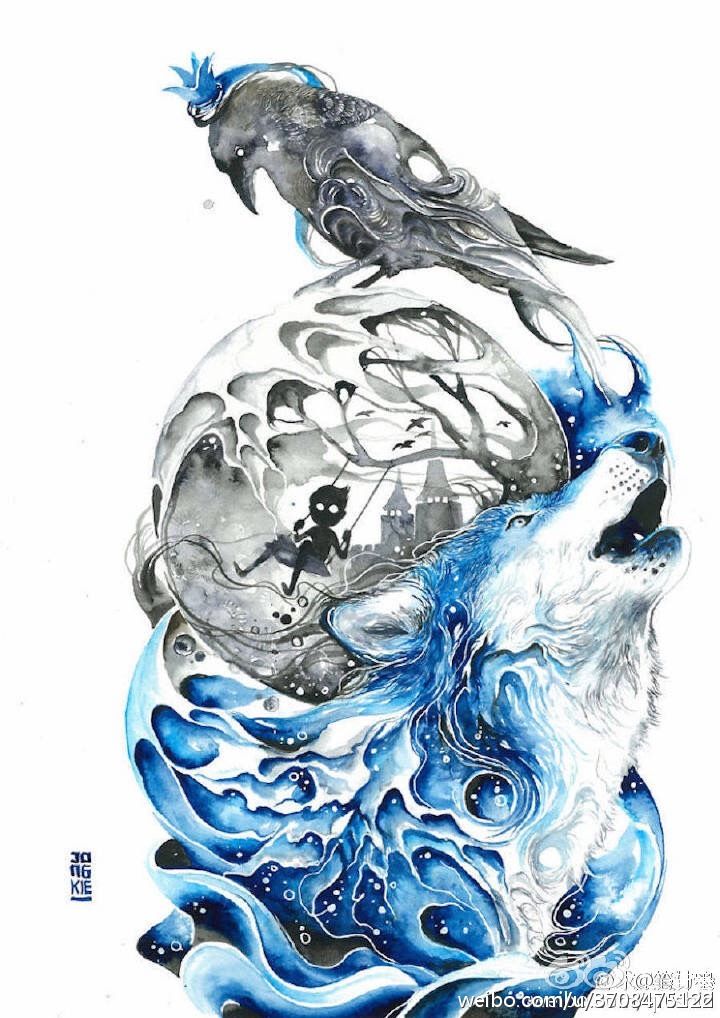  『Luqman』艺术家 Luqman Reza 用缤纷的水彩讲述着与动物有关...