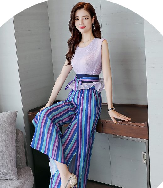 新款雪纺阔腿裤套装,一款比一款美,高雅时髦,贼迷人