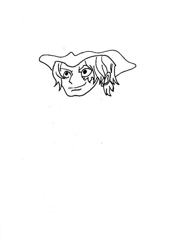  『革命军』《航海王》系列之萨博简笔画