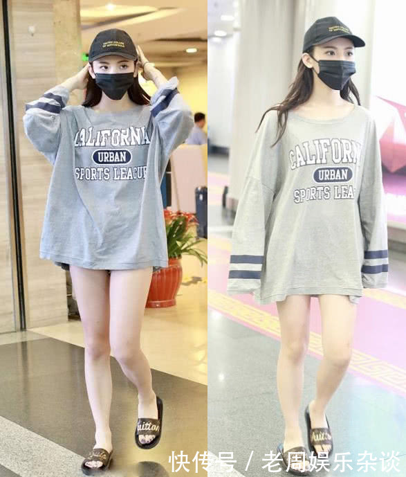 20岁杨超越晒近照，穿超短裤大秀长腿，网友：把郑爽都比下去了