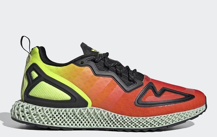 [adidas]橙黄渐变配色热情十足！这双adidas ZX 2K 4D你打几分