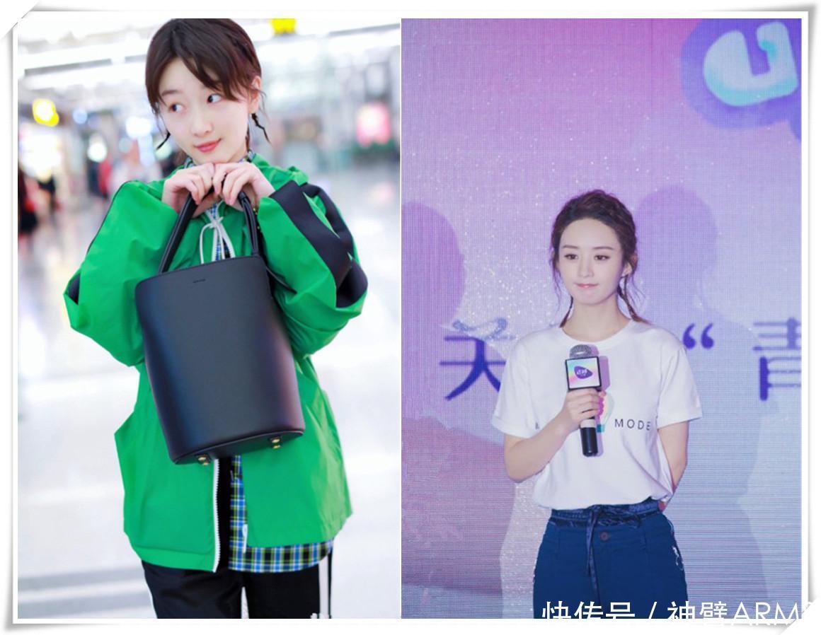 当周冬雨和赵丽颖同扎羊角辫，网友：终于见识到清纯脸的最高级别