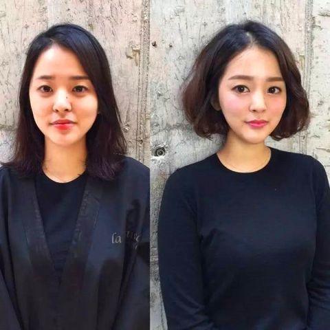 韩国女子化妆前后对比照，网友：前后差距大，令人无法想象