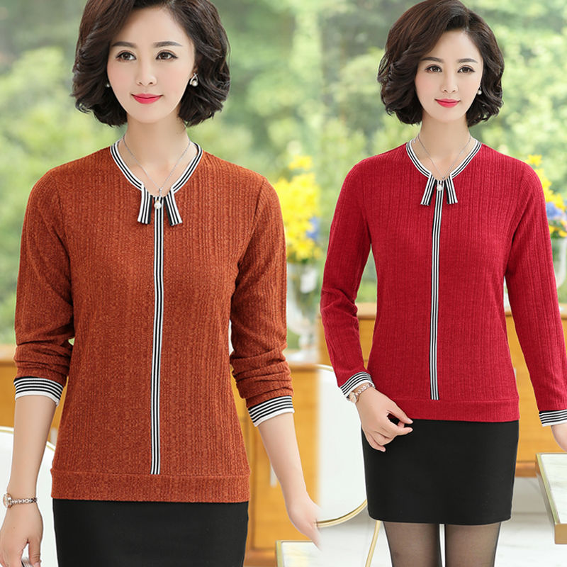 不喜欢穿裙子的妈妈有福了,看到这些打底衫,你肯定会带回去