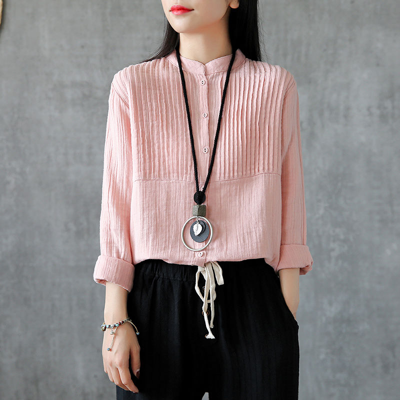 快到中秋,送了婆婆一件棉麻小衫,保暖又好看,穿上不像50岁