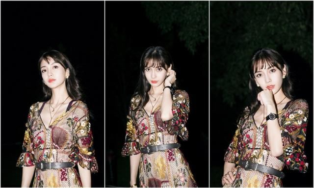 张韶涵跟杨颖太有默契了，既清新白裙之后又同穿薄纱裙，简直美翻