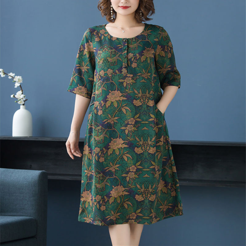 这才是真正的优质“丝绸”裙!不管你是60还是70后，都特显美