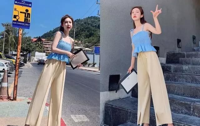  #设计#阔腿裤搭开衫,如何搭出小清新的感觉?