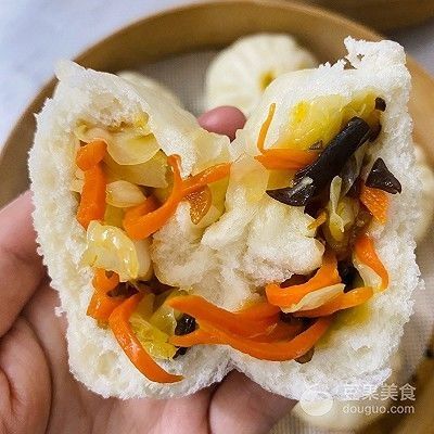  『适量』素胡萝卜卷心菜包子