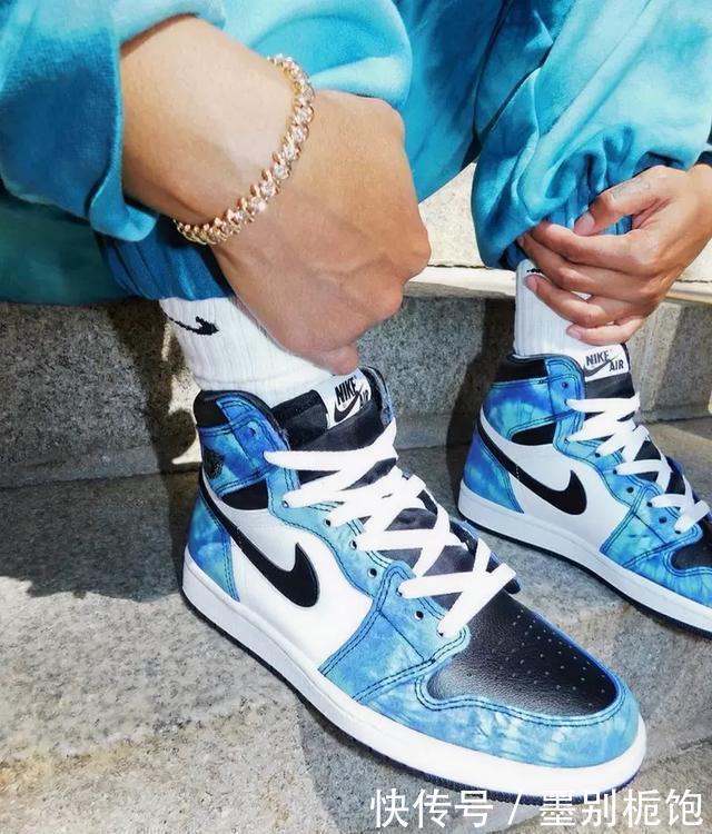 『发售』AJ1扎染配色下月发售,神仙颜值