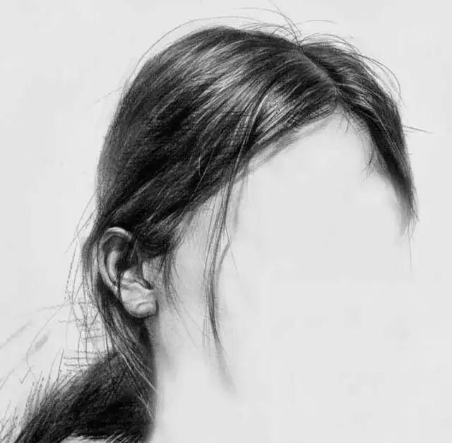素描头像中头发的处理技巧