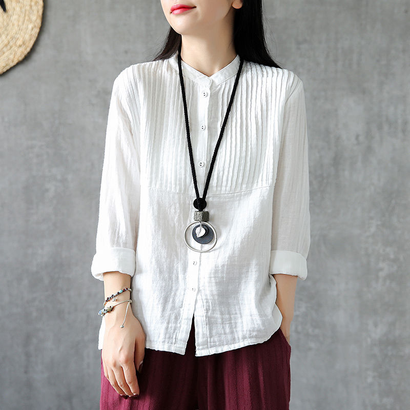 快到中秋,送了婆婆一件棉麻小衫,保暖又好看,穿上不像50岁