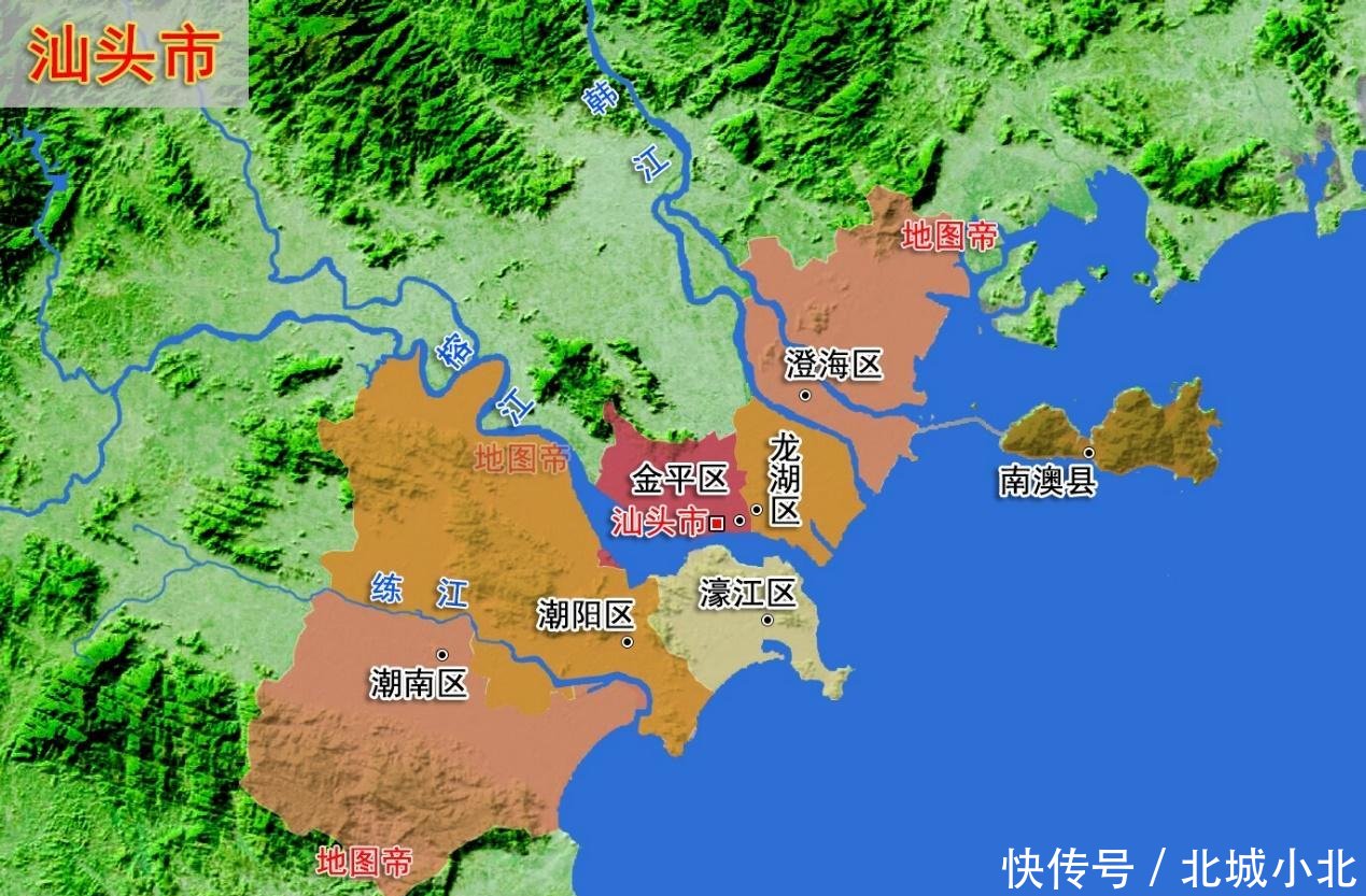  #地形图#22张地形图，快速了解广东省各地级市
