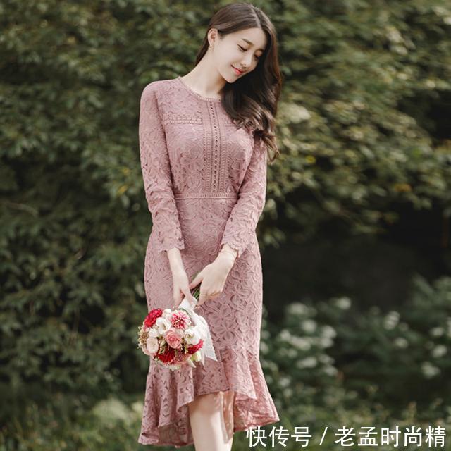 蕾丝■穿搭：春天是蕾丝连衣裙的主场！