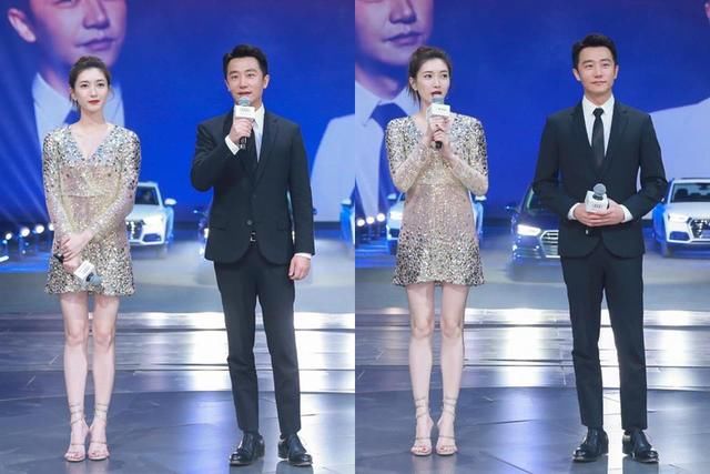 江疏影这腿太美了，和黄轩同台腿长就稳赢，网友:被裙子圈粉了