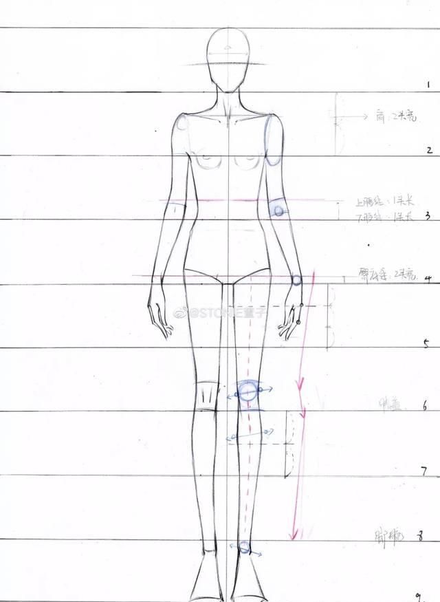  [模特的身]全新-160个服装人体动态【线稿】素材分享！（独家珍藏版）