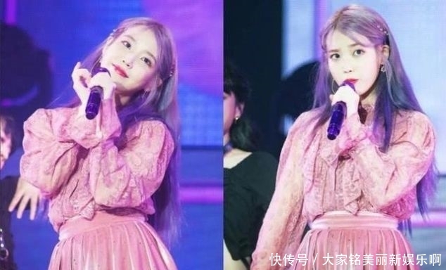 『色系』IU舞台造型如小仙女一般明艳动人,清新率真少女感十足