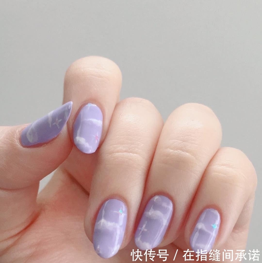 很火|最近很火的“紫薯香芋”美甲,看着浪漫又显手白,温柔女生必备~
