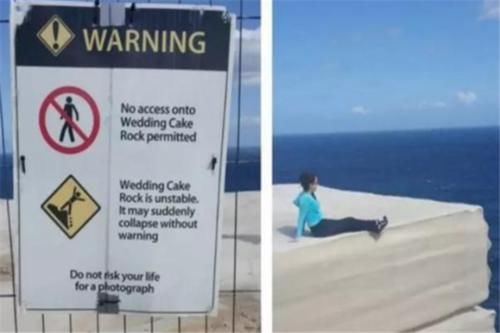 网红“蛋糕悬崖”致多人坠崖,设立栏杆禁止自拍,违者有巨额罚款