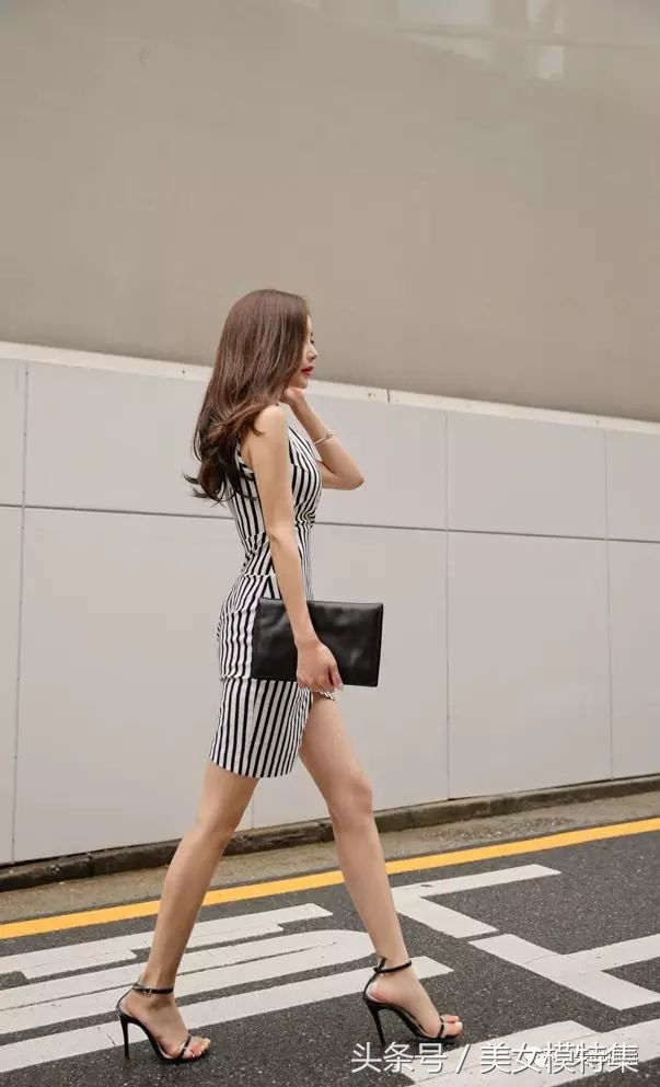 女神孙允珠,修身包臀曲线连衣裙