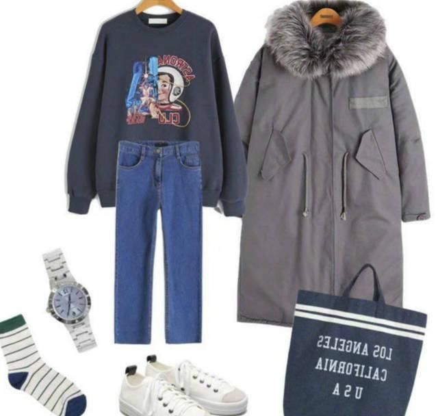  『随便』简约的灰色羽绒服，随便穿上都能时尚温暖并具