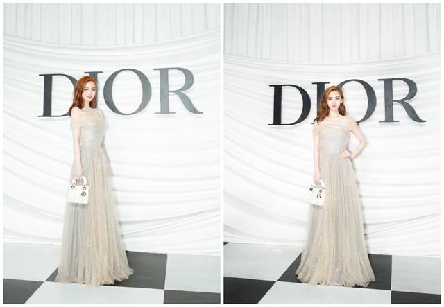 21岁张雪迎穿Dior薄纱裙慵懒又高级，29岁杨颖却穿得明艳动人