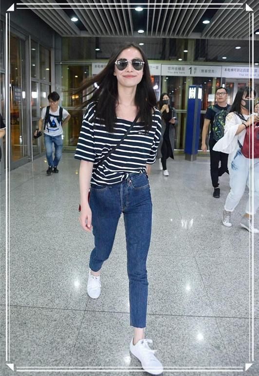 当李溪苪穿牛仔裤撞上倪妮,我才知道为什么都说气质比身材更重要