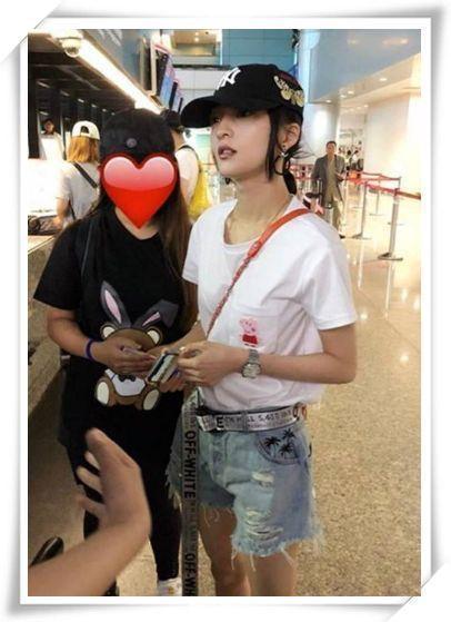 当80斤的张韶涵和100斤的马思纯同穿短裤，网友：吓得我放弃减肥