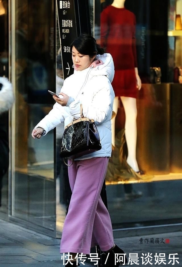 『气质』又肥又短的七分阔腿裤,美女却能穿出高挑颀长还有好气质