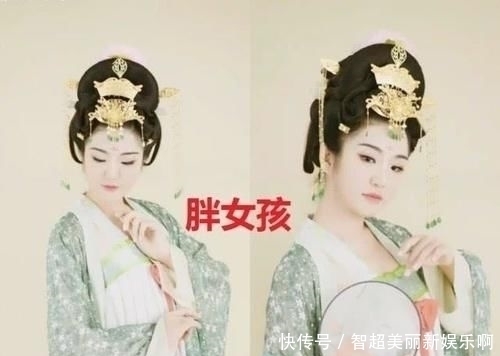 「增肥」当女生穿上汉服,胖女孩VS瘦女孩,网友:我想增肥了