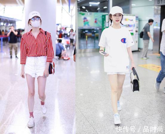 看了31岁江疏影穿短裤，再看看28岁谭松韵，网友：一个比一个嫩