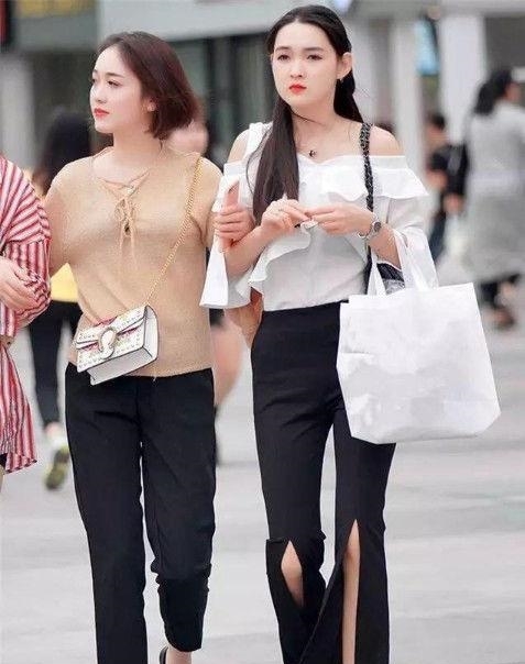  『气质』个性时尚的美女街拍：气质很好的美女，展现女神姿态！
