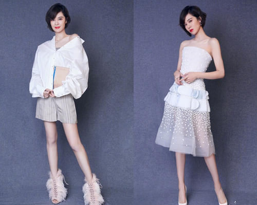 郁可唯的裙子这个长度有点尴尬,网友:我要有这身材天天这样穿!