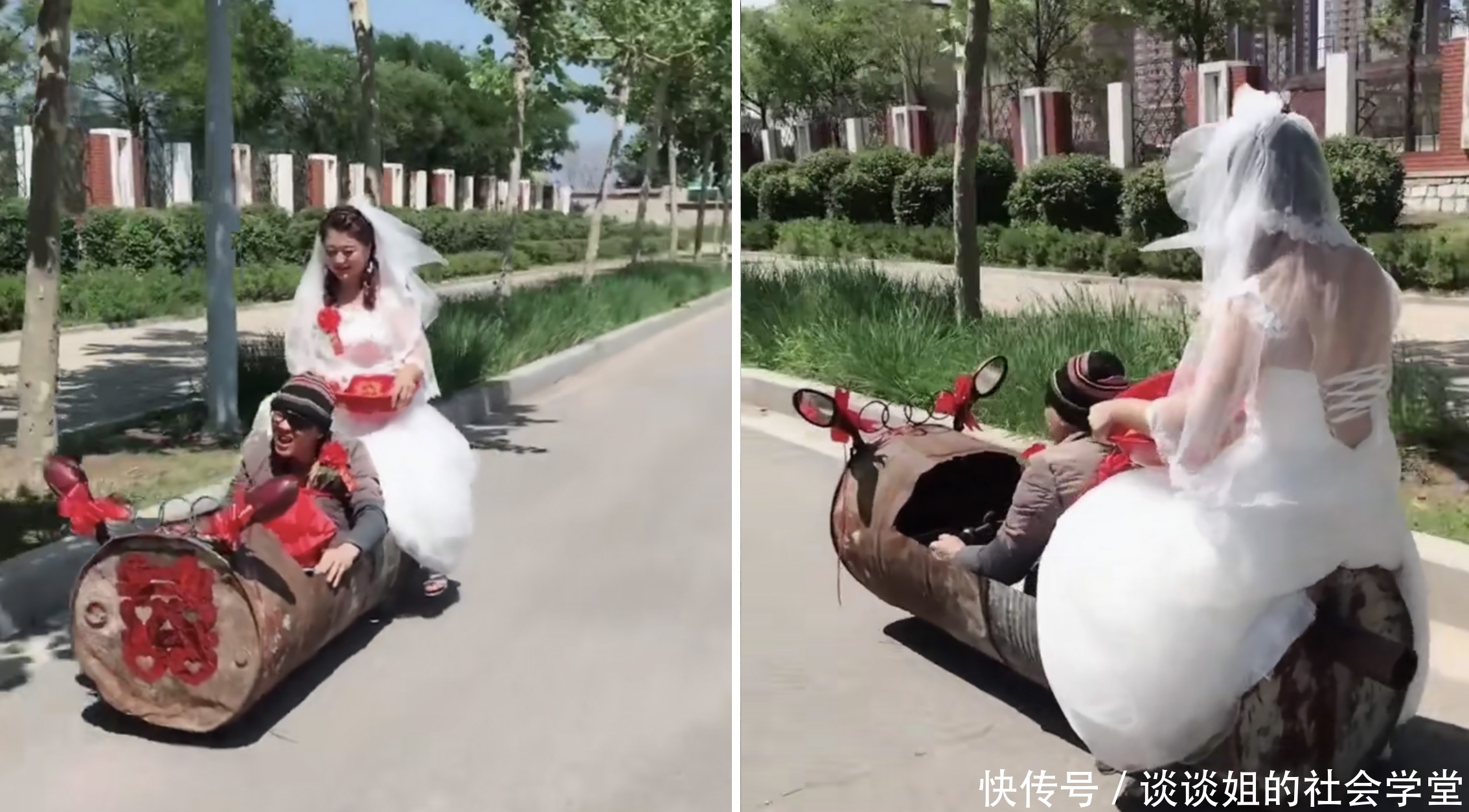  「改成」农民把拖拉机改成“高跟鞋”，长3米还可发动，每月带来