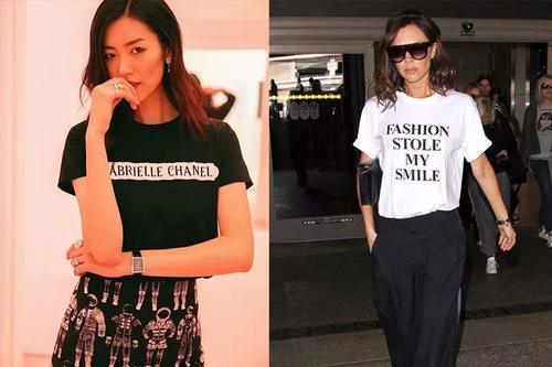 跟刘雯学穿T恤，做个精致的猪猪女孩~