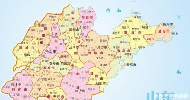  「山东省」山东省17城市城区面积排行榜，青岛第一，临沂第三，