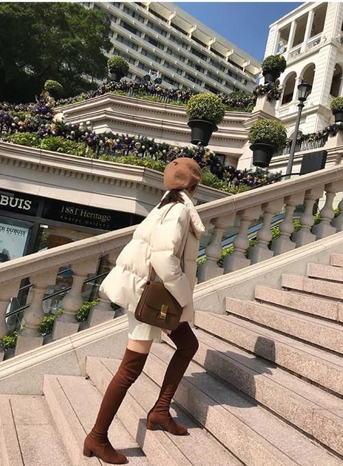 谁说过膝靴只有大长腿才能驾驭？搭配的对，你也可以腿长过2米！