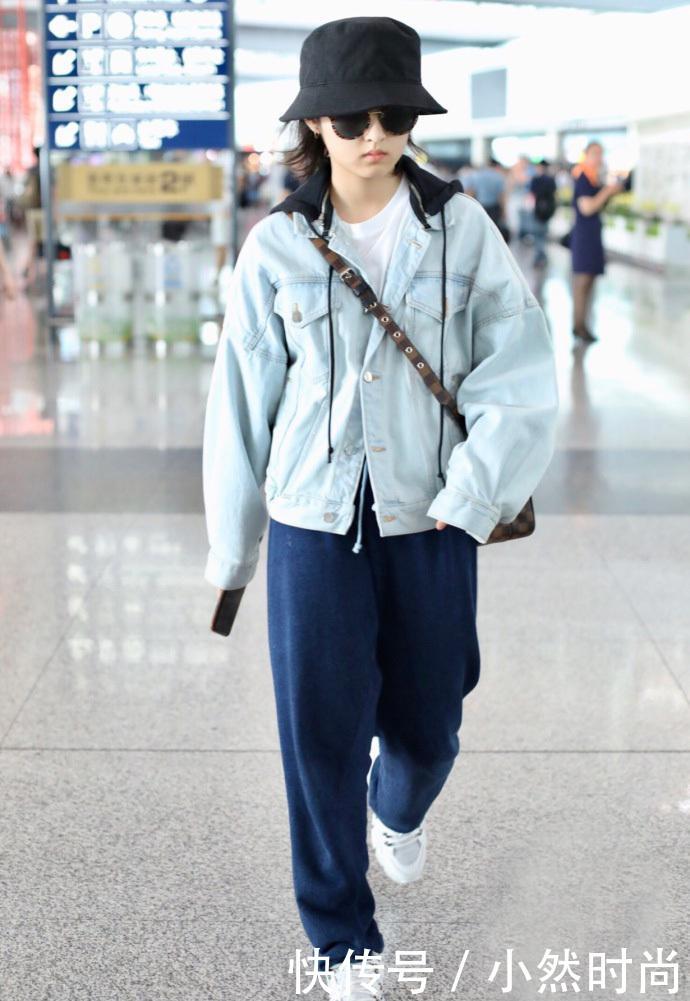 张子枫不穿短裤就对了,一条运动裤穿出超模范,气场瞬间一米八