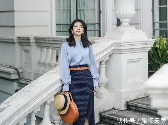  穿搭：“直女”春季这样穿超好看，衬衫配半身裙高级大气，日常搭配技巧