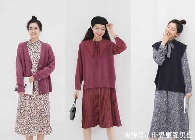  针织@早春出游怎么穿？27套学生党日常搭配示范，照着穿准没错！