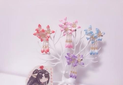 『牙花片』自己做汉服步摇发饰,让小姐妹继续羡慕去吧!附教程