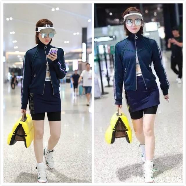 景甜真大胆，安全裤长过短裙，网友：这时尚我不懂