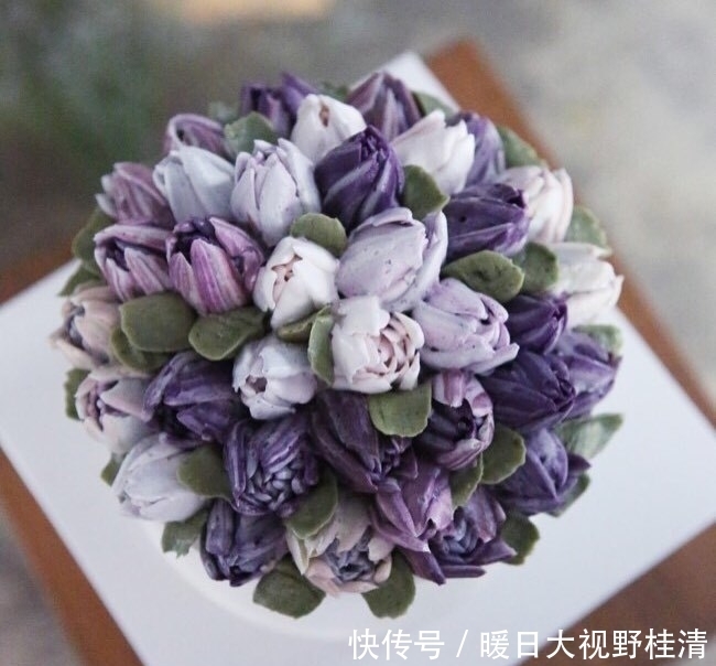  『制作』她做的鲜花蛋糕太撩人，看完后全世界都惊艳了