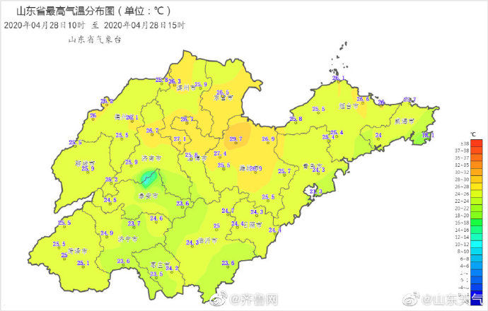  『森林火险气象等级』6级南风连吹两天 山东多地冲上30℃+ 需要注意森林防火