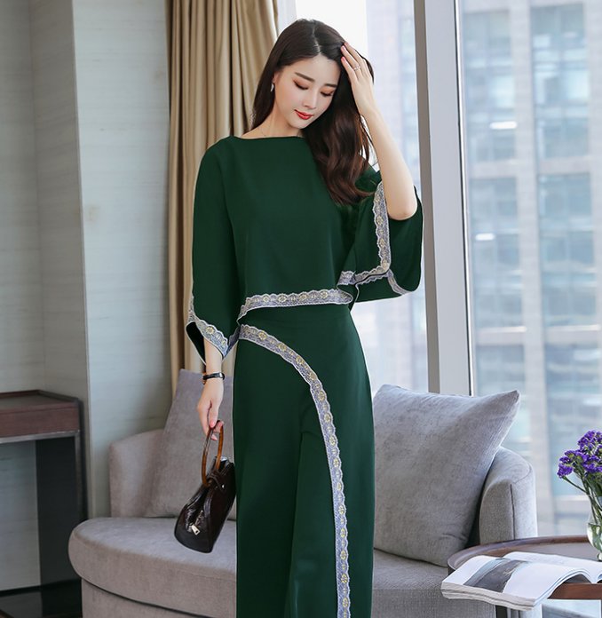 简约大气阔腿裤套装，一穿上身就是满满气场，身高1米6穿超好看